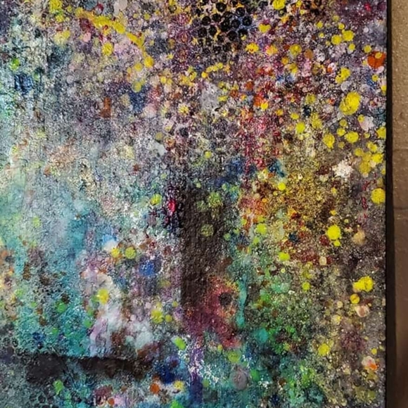 HANDCRAFTED Painting Abstract Artwork HANDPAINTED HANDMADE Wall Art Decor - Picture 5 of 16